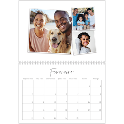 Exemplo de página 2, Calendários de parede, opção 12