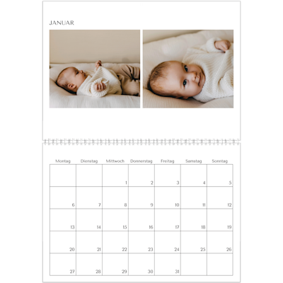 Beispiel für Seite 1, Wandkalender 2026, Option 18