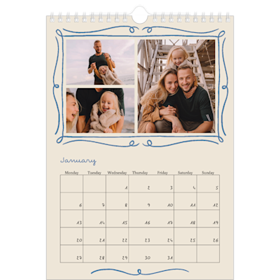 Example of page 1, Custom Wall Calendars, option 14