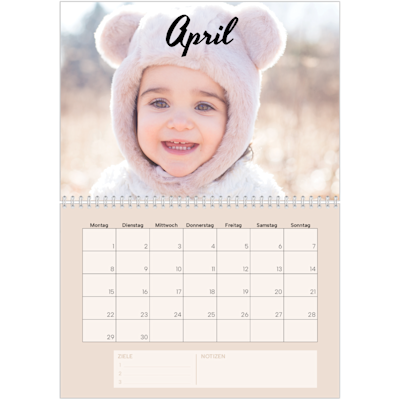 Beispiel für Seite 4, Wandkalender 2026, Option 17