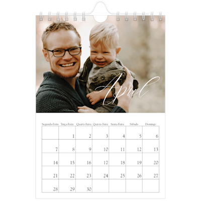 Exemplo de página 4, Calendários de parede, opção 4