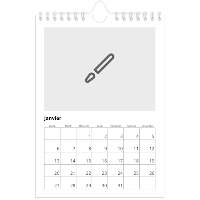 Exemple de page 1, Calendriers muraux, option 1