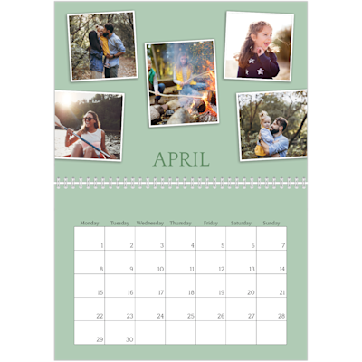 Example of page 4, Custom Wall Calendars, option 20