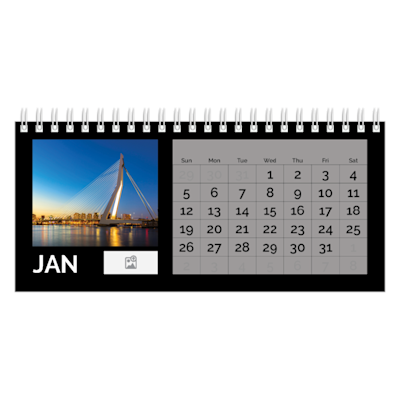 Example of page 1, Desk Calendars, option 7
