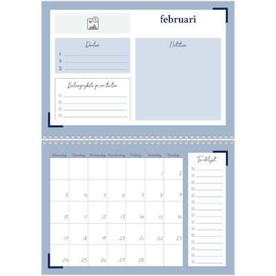 Voorbeeld van pagina 2, Wandkalenders 2026, optie 13