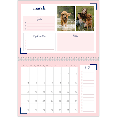 Example of page 3, Custom Wall Calendars, option 21