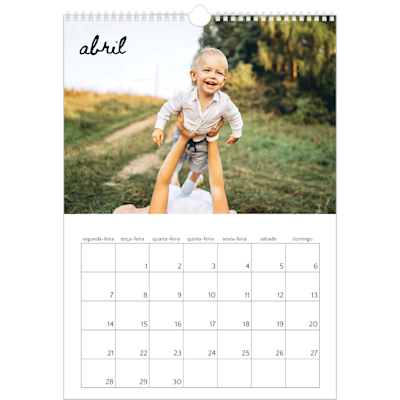 Exemplo de página 4, Calendários de parede, opção 7