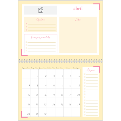 Exemplo de página 4, Calendários de parede, opção 13