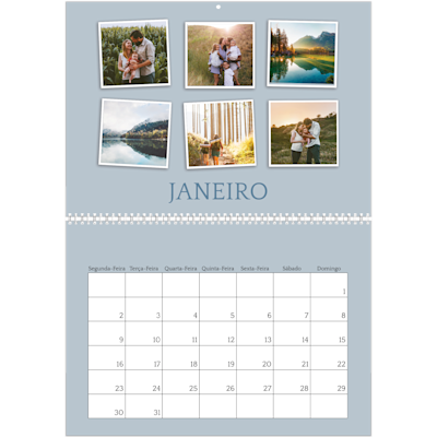 Exemplo de página 1, Calendários de parede, opção 14