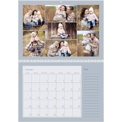 Esempio di pagina 1, Calendari da parete, opzione 9