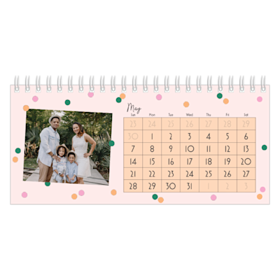 Example of page 5, Desk Calendars, option 4