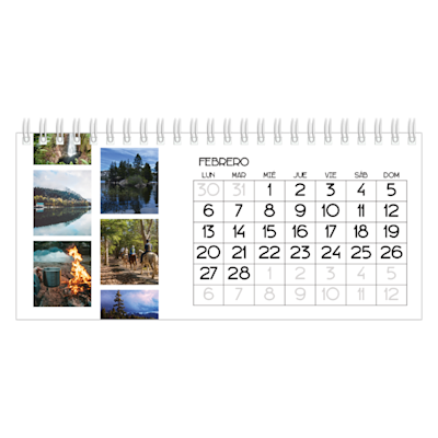 Ejemplo de página 2, Calendarios de escritorio personalizados, opción 4