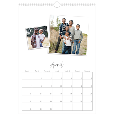 Exemple de page 4, Calendrier mural, option 10