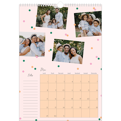 Exemple de page 5, Calendrier mural, option 6