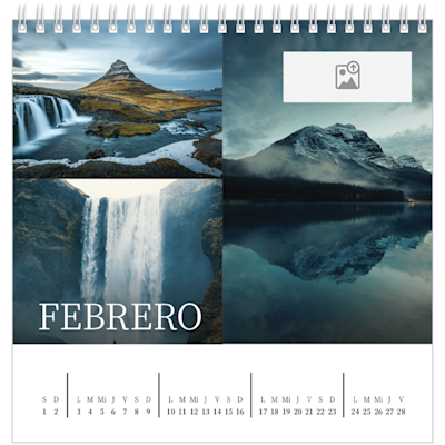 Ejemplo de página 2, Calendarios de mesa personalizados, opción 3