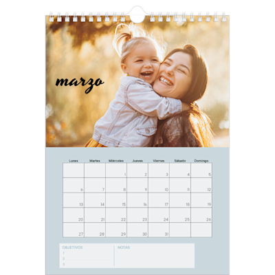 Ejemplo de página 3, Calendarios de pared personalizados, opción 7