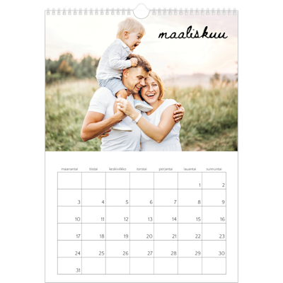 Esimerkki sivusta 3, Seinäkalenterit, vaihtoehto 7
