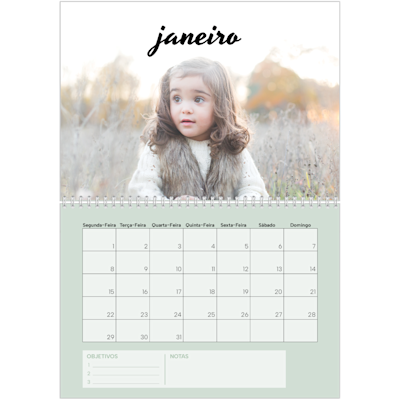Exemplo de página 1, Calendários de parede, opção 23