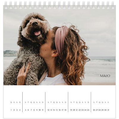 Exemplo de página 5, Calendários de mesa personalizados, opção 23