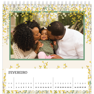 Exemplo de página 2, Calendários de mesa personalizados, opção 22