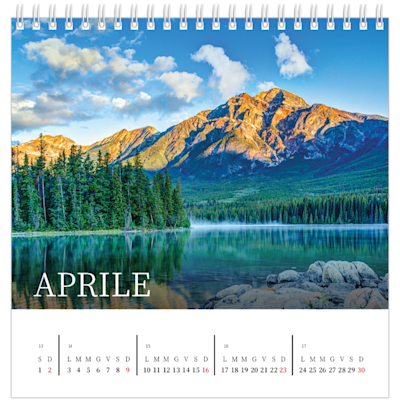 Esempio di pagina 4, Calendari da tavolo personalizzati, opzione 5