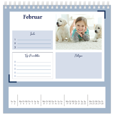 Beispiel für Seite 2, Tischkalender 2025, Option 13