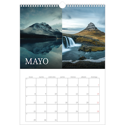 Ejemplo de página 5, Calendarios de pared, opción 18