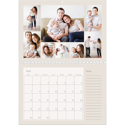 Ejemplo de página 4, Calendarios de pared, opción 9