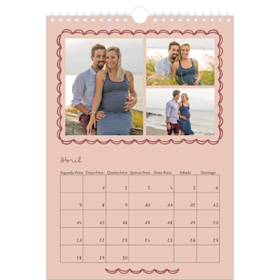 Exemplo de página 4, Calendários de parede, opção 18