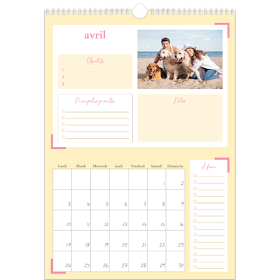 Exemple de page 4, Calendrier mural, option 23