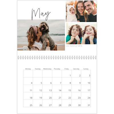 Example of page 5, Custom Wall Calendars, option 24