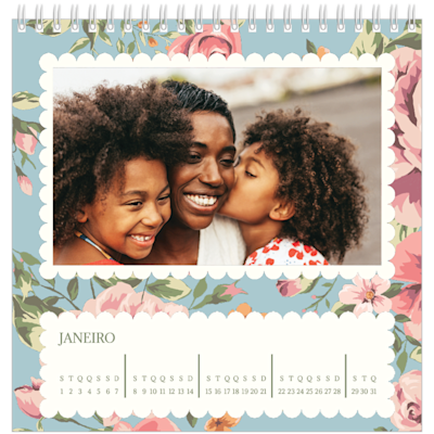 Exemplo de página 1, Calendários de mesa personalizados, opção 18