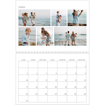 Exemple de page 3, Calendrier mural, option 18