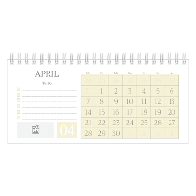 Beispiel für Seite 4, Tischkalender 2026, Option 6