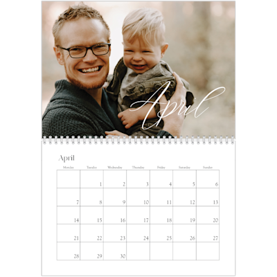 Example of page 4, Custom Wall Calendars, option 8