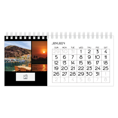 Example of page 1, Desk Calendars, option 16