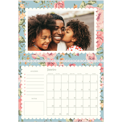 Exemplo de página 1, Calendários de parede, opção 13