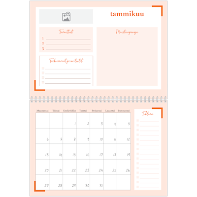 Esimerkki sivusta 1, Kiiltävät valokuvakalenterit, vaihtoehto 13