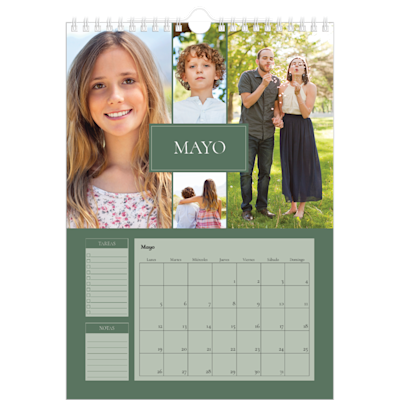 Ejemplo de página 5, Calendarios de pared personalizados, opción 3