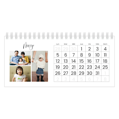 Ejemplo de página 5, Calendarios de escritorio personalizados, opción 2