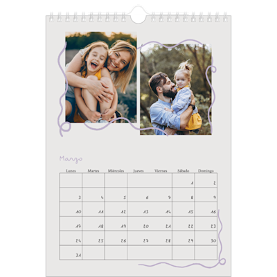Ejemplo de página 3, Calendarios de pared personalizados, opción 14