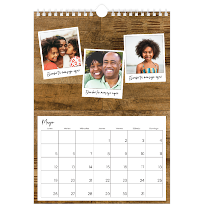 Ejemplo de página 5, Calendarios de pared personalizados, opción 9