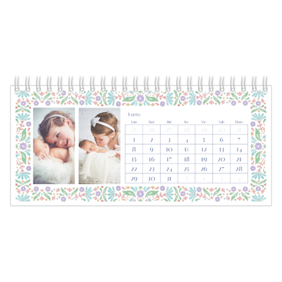 Ejemplo de página 1, Calendarios de escritorio personalizados, opción 19