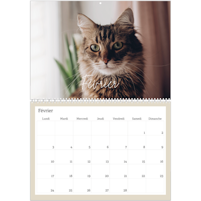 Exemple de page 2, Calendrier mural, option 20