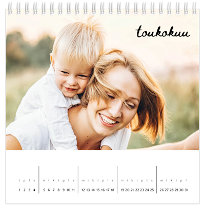 Esimerkki sivusta 5, Pöytäkalenterit omalla painatuksella, vaihtoehto 8