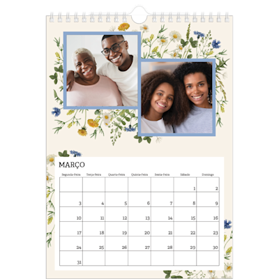 Exemplo de página 3, Calendários de parede, opção 20