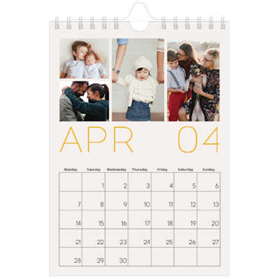 Example of page 4, Custom Wall Calendars, option 12