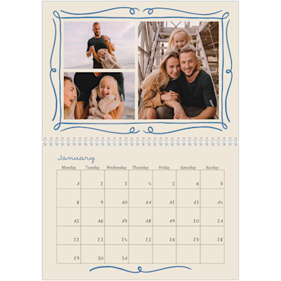 Example of page 1, Custom Wall Calendars, option 22