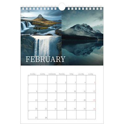 Example of page 2, Wall Calendars, option 6