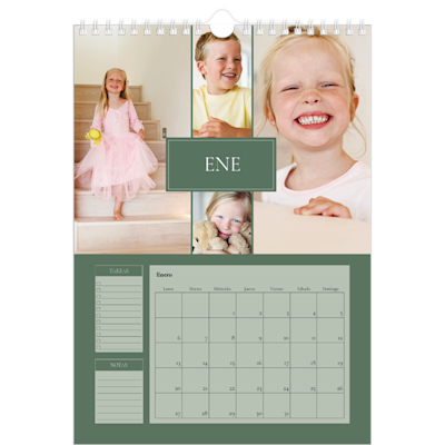 Ejemplo de página 1, Calendarios de pared personalizados, opción 3